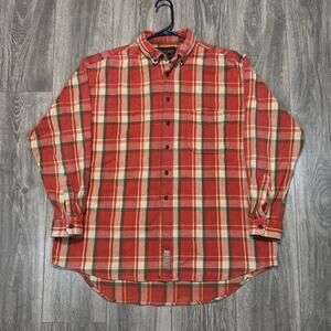 Vintage Y2K Abercrombie & Fitch The Big Shirt Plaid Flannel Button Down Men's L